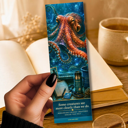 Bright Creatures | Octopus Literary Gift | Book Lover | Ocean | Pacific Northwest Aquarium Bookmark