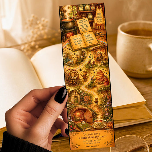Mouse Soup Bookmark | Arnold Lobel Watercolor Art | Children's Classic Story Gift