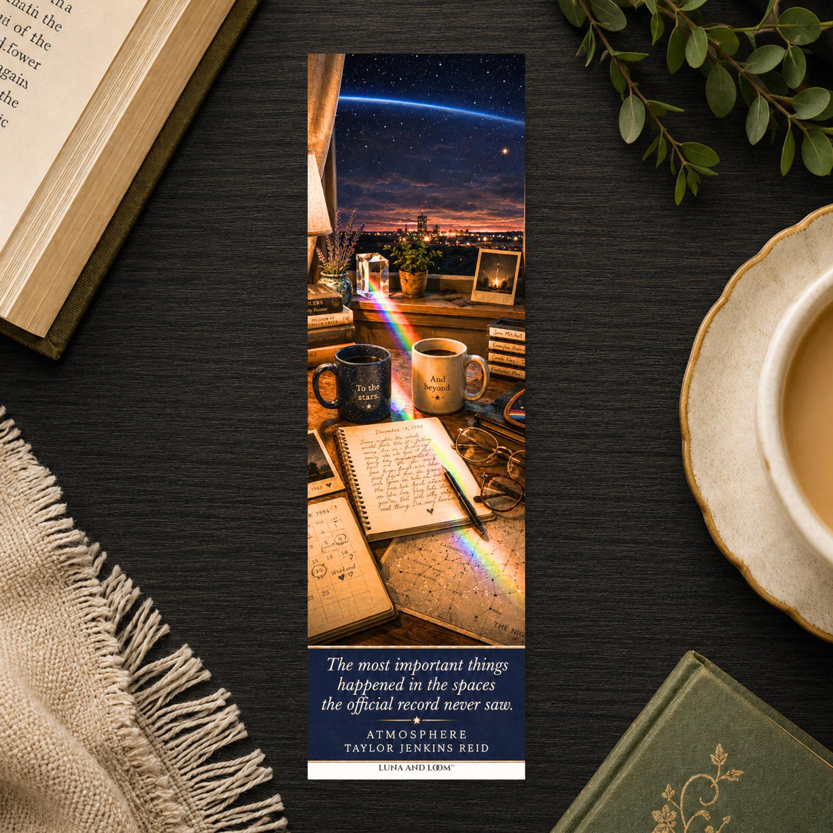 Space Romance Bookmark | Joan and Vanessa Love Story | Taylor Jenkins Reid | LGBTQ | Astronaut