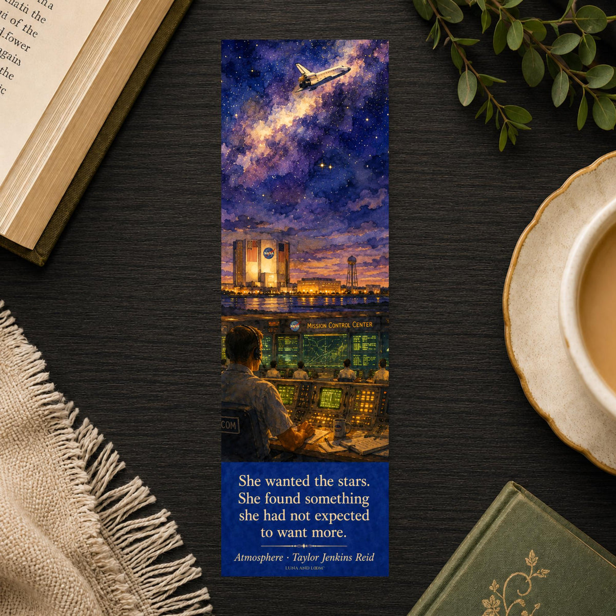 Space Inspired Bookmark | Taylor Jenkins Reid Book | TJR | Booktok | NASA Romance | 2026 Bestseller | LGBTQIA