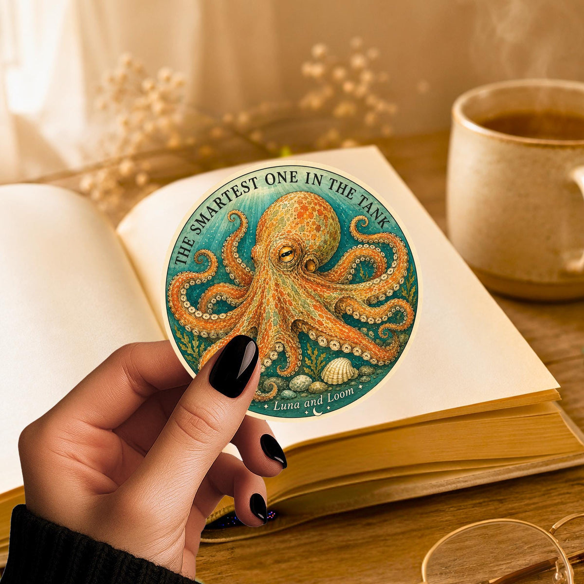 Inspired by Remarkably Bright Creatures Sticker | 3" | Book Clubs | Reading Gift