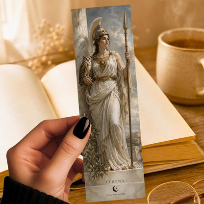 Athena Bookmark | Greek Mythology Gift | Owl Page Marker | Mythology Lover Gift