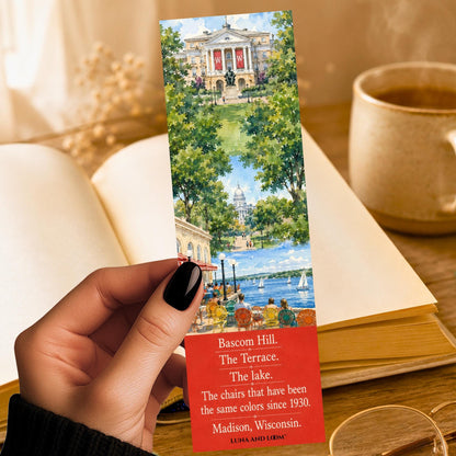 College Town Bookmark | Madison, Wisconsin | University Gift | Student, Parent, Alumni, Graduate