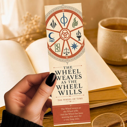 Fantasy Series Bookmark | Time | Wheel | Messiah