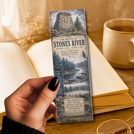 Battle of Stones River Bookmark | Civil War History | Tennessee History | Historical Reader | National Park Lover