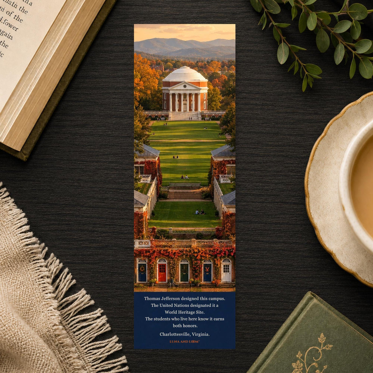 College Town Bookmark | Charlottesville, Virginia | Rotunda | Alumni | Thomas Jefferson