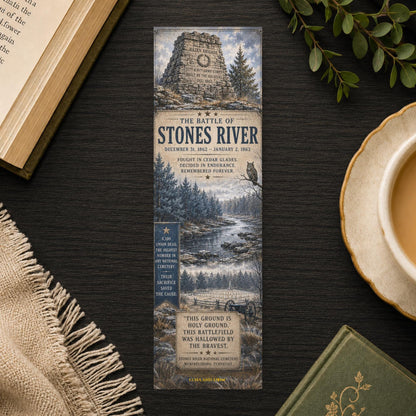Battle of Stones River Bookmark | Civil War History | Tennessee History | Historical Reader | National Park Lover