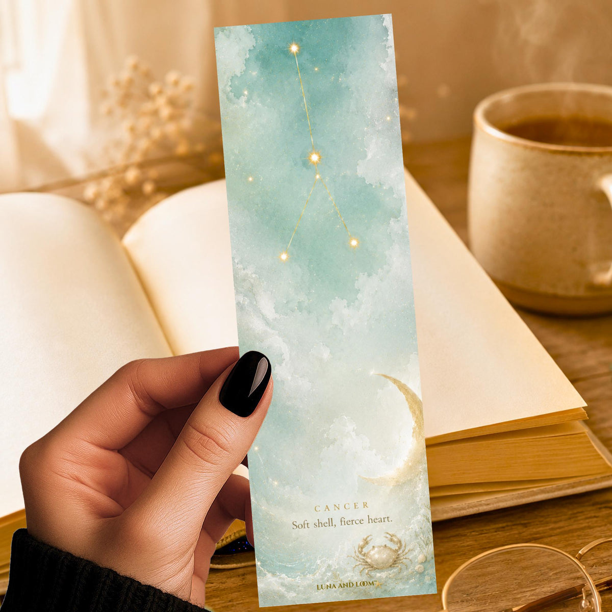 Cancer Costellation Bookmark | Zodiac Star Sign | Bright Celestial Gift | Astrology Birthday Present