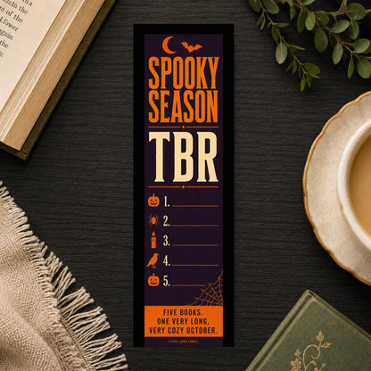 Spooky Season TBR Bookmark | Halloween | All Hallows Eve | Witches