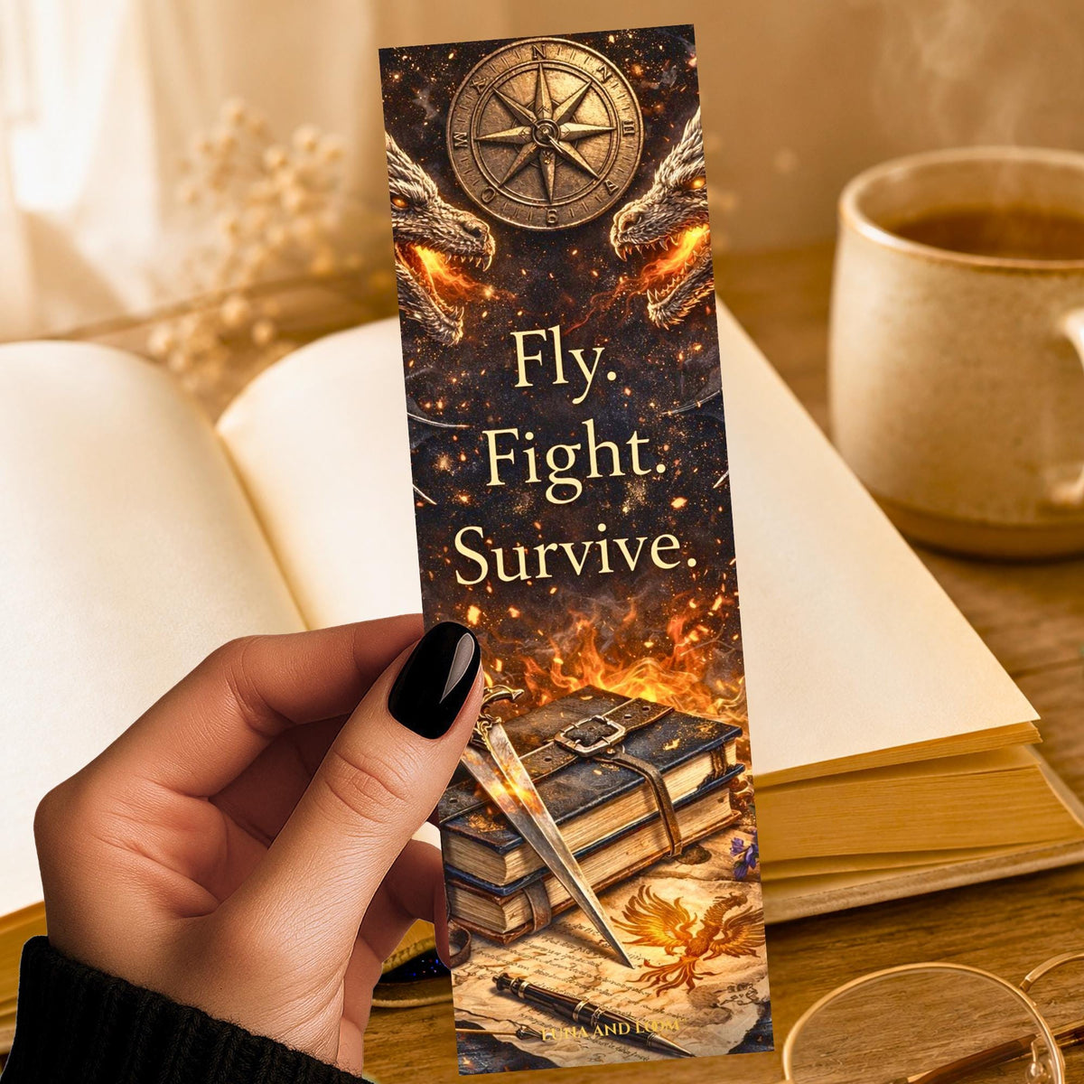 Fourth Wing Inspired Bookmark | Dragons | Fantasy | Romantasy