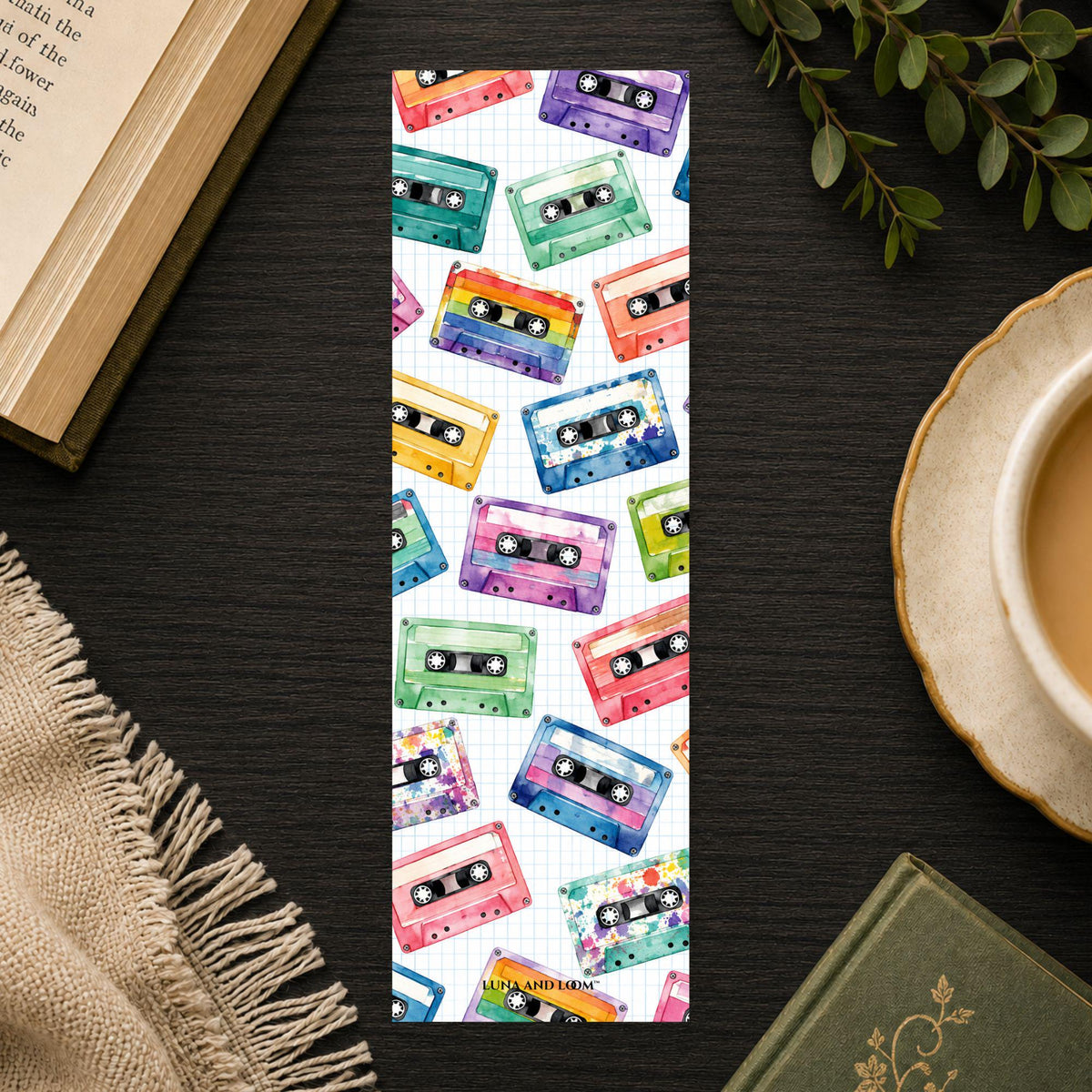 Retro Cassette Tape Bookmark | 80s Nostalgia Page Marker | Music Lover Gift