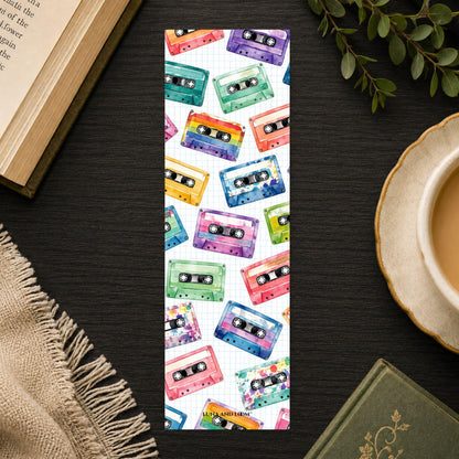 Retro Cassette Tape Bookmark | 80s Nostalgia Page Marker | Music Lover Gift