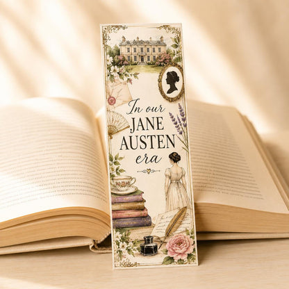 Jane Austen Bookmark | Regency Era Literary | Pride and Prejudice Inspired | Classic Literature Reader Gift | Sense and Sensibility