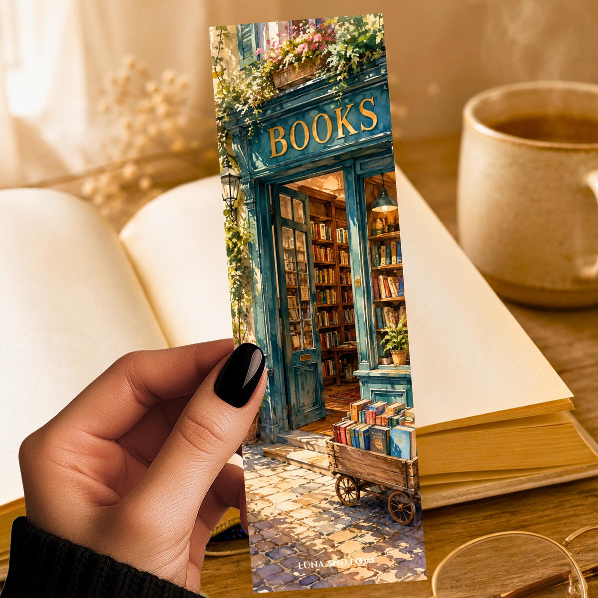 BLUEGREEN BOOKSTORE BOOKMARK | Book Lovers | BookTok | Bookstagram | Stocking Stuffers | Reading Gifts | Book Clubs