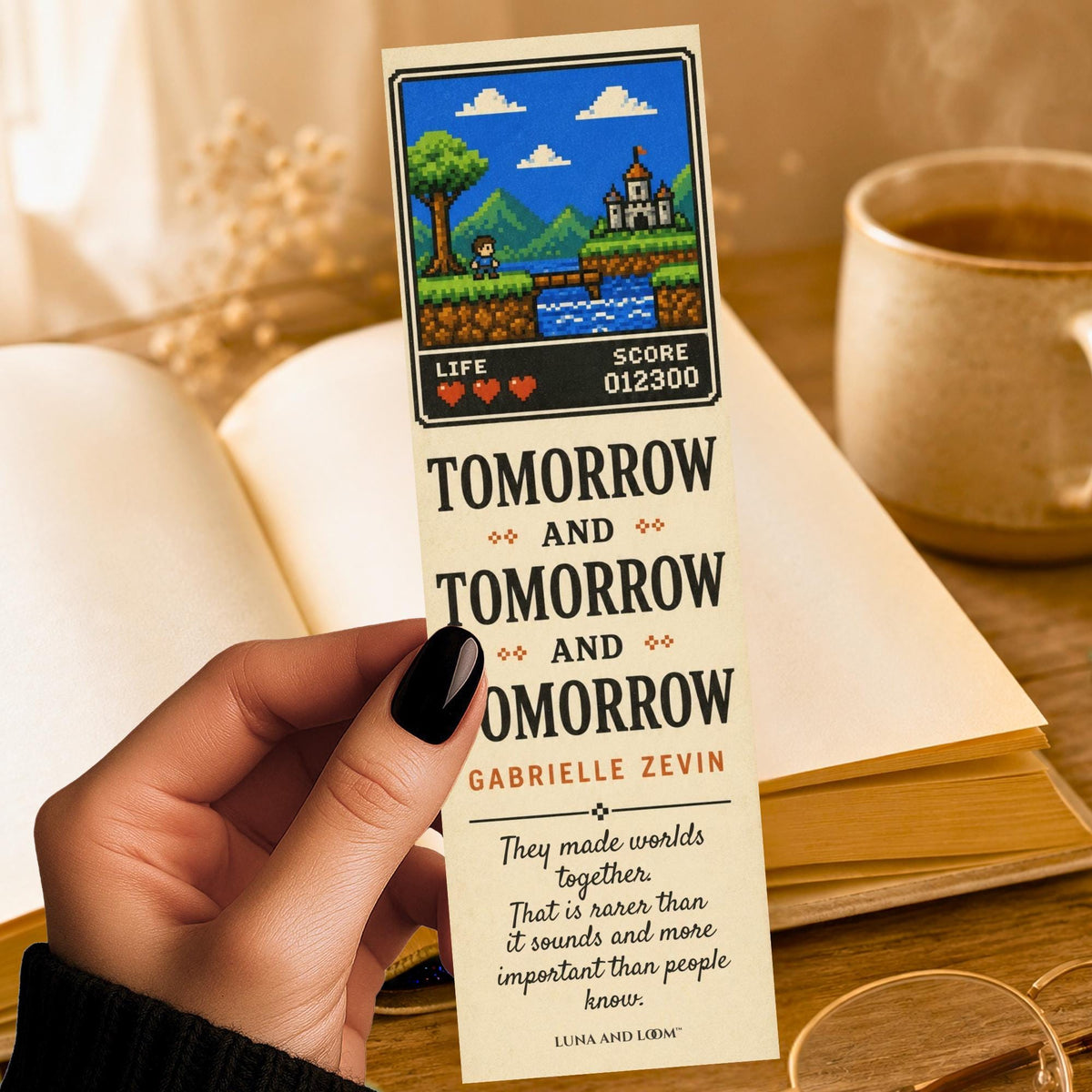 Tomorrow Inspired Bookmark | Fiction Novel | Gabrielle Zevi | Video Games