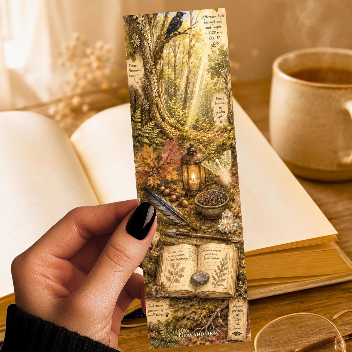 Forest Altar Bookmark | Witchy Vibes | Witch Reader | Woodland | Dark Academia
