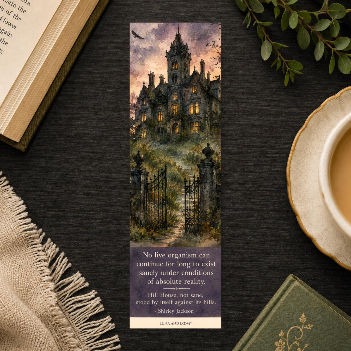 Haunted House Inspired Bookmark | Shirley Jackson | Horror Book and Series | Gothic Gift | Dark Academia