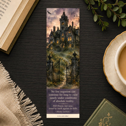 Haunted House Inspired Bookmark | Shirley Jackson | Horror Book and Series | Gothic Gift | Dark Academia