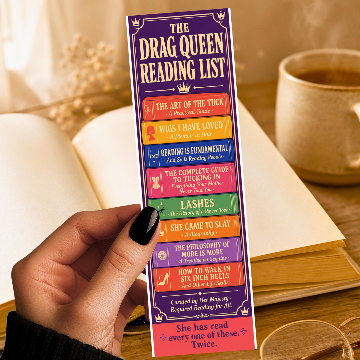 Drag Queen Bookmark | Pride Reader | LGBTQIA | Trans | Drag Culture