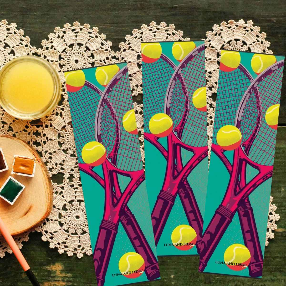 Tennis Racquet Bookmark | Tennis Balls | Bookish Gift
