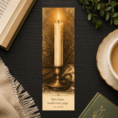 Slow Burn Bookmark | Worth Every Page | Romance | Fantasy Romance Gift | BookTok Present