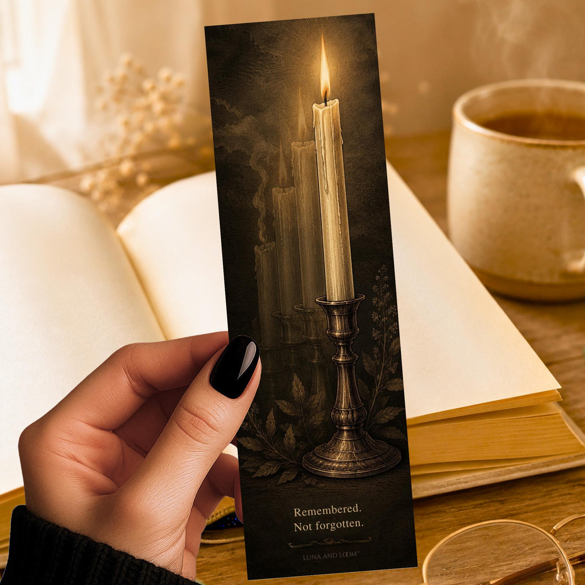 Remembered Not Forgotten Bookmark | Immortal Love Story | Fantasy Romance Gift | BookTok Present