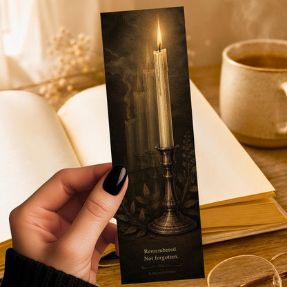 Remembered Not Forgotten Bookmark | Immortal Love Story | Fantasy Romance Gift | BookTok Present