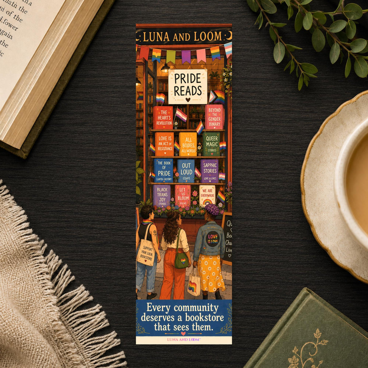 Pride Month Bookmark | Queer Bookshop | Inclusive to All | LGBTQIA