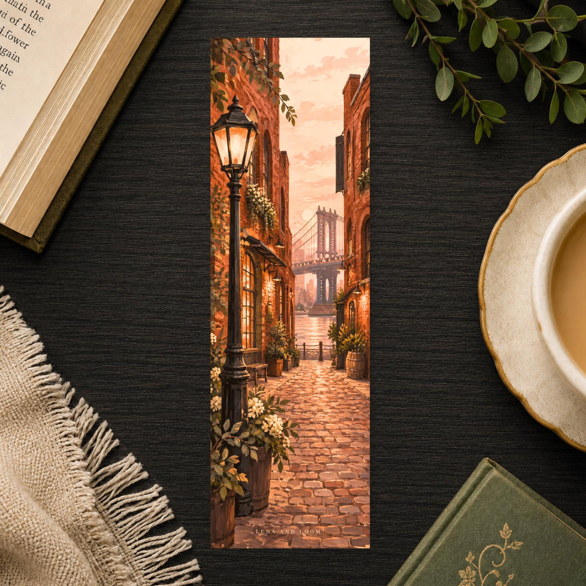 DUMBO Cobblestones Bookmark | Brooklyn Reader Gift | NYC Street Page Marker | Book Lover Gift