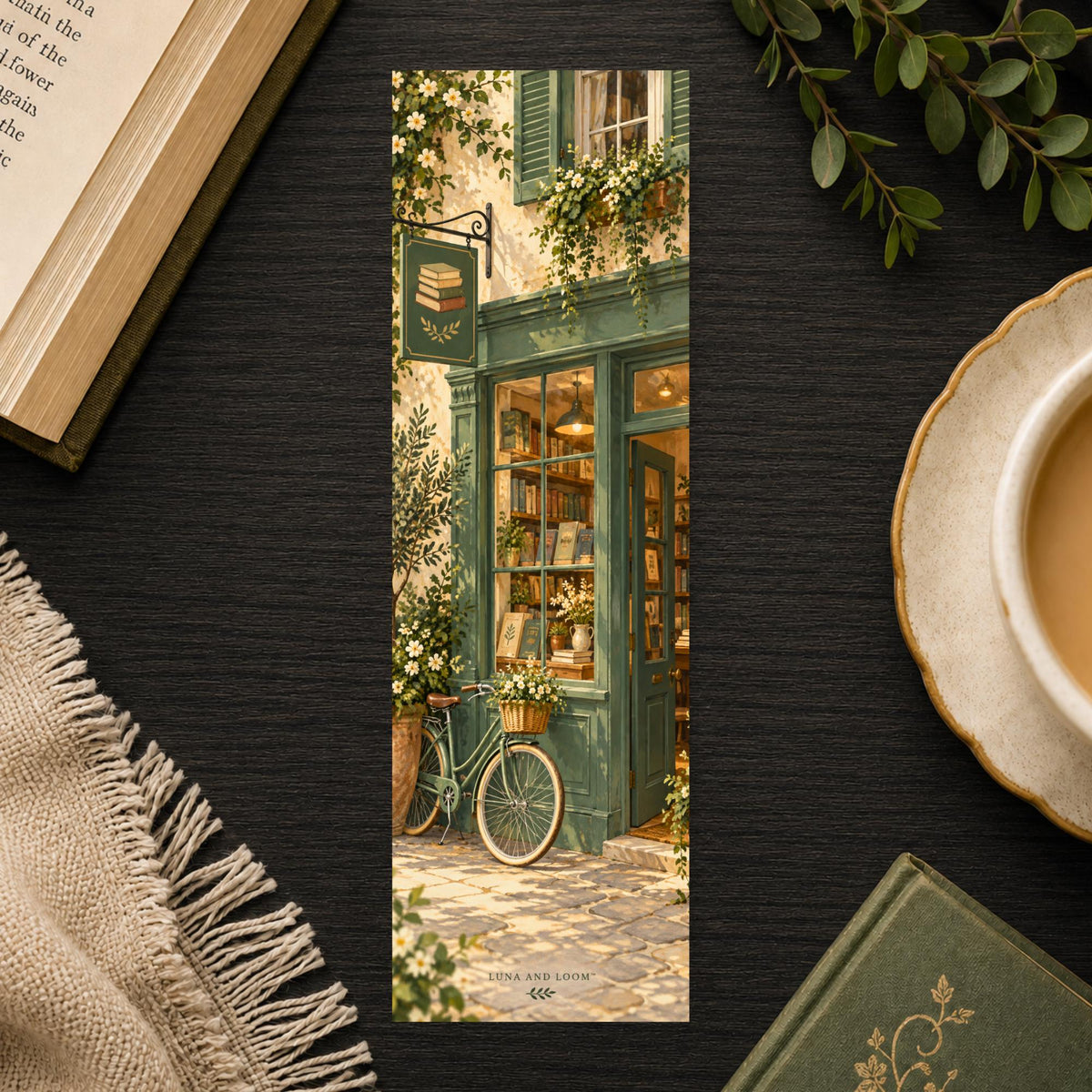 Storefront Street Bookmark | Chapel Hill Reader Gift | Small Town Page Marker | Book Lover Gift