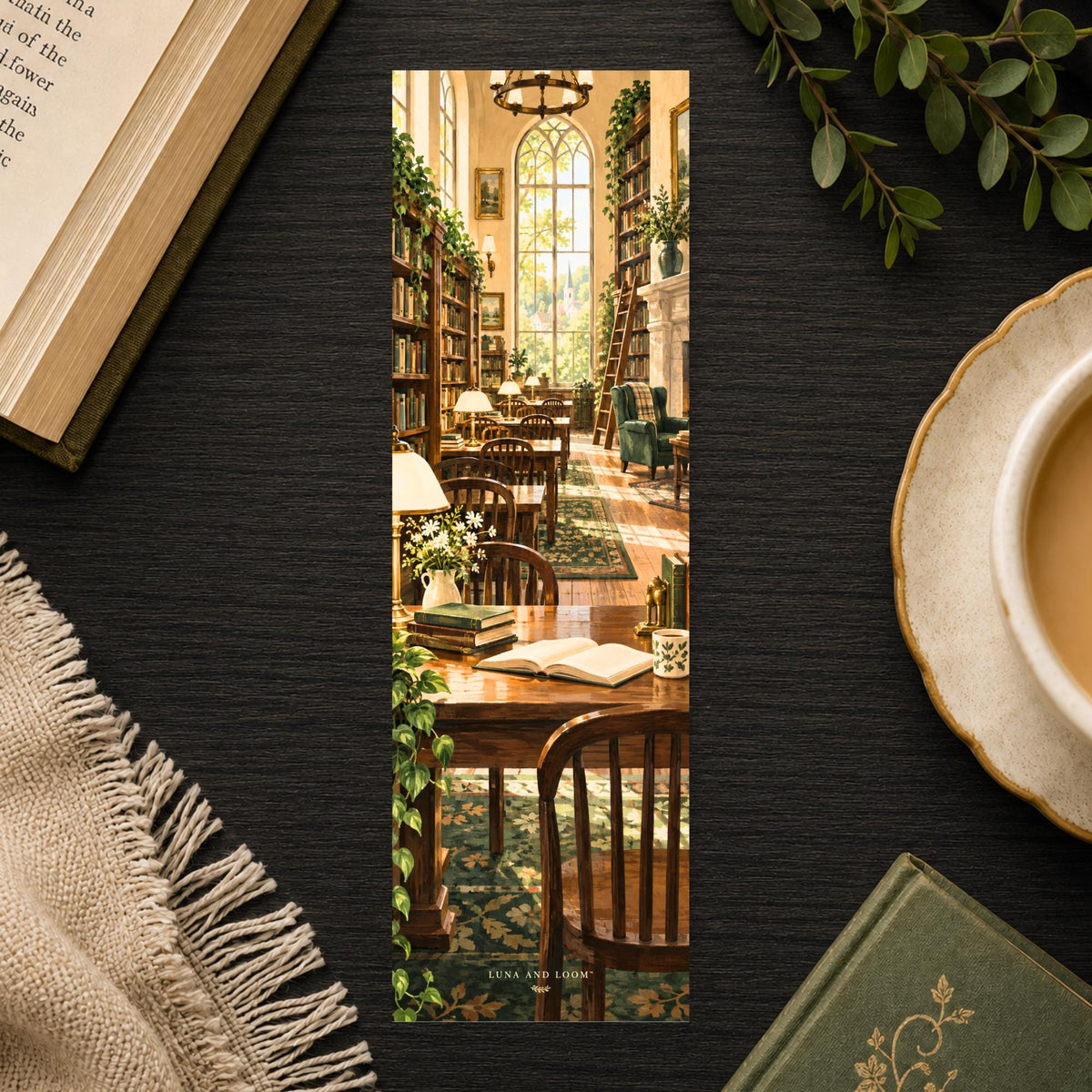Washington DC Bookmark | Marble Columns Bookmark | DC Library Gift | Reading Room Page Marker | Book Lover Gift