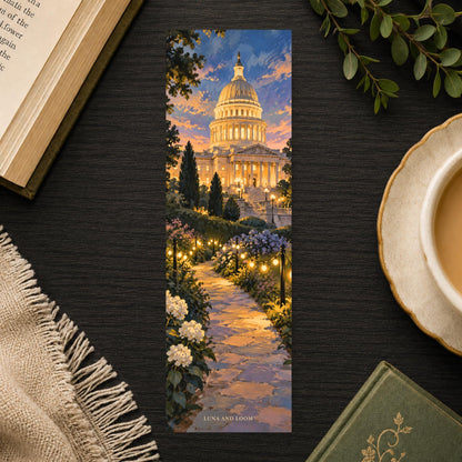 Dome at Dusk Bookmark | DC Reader Gift | Government Hill Page Marker | Book Lover Gift