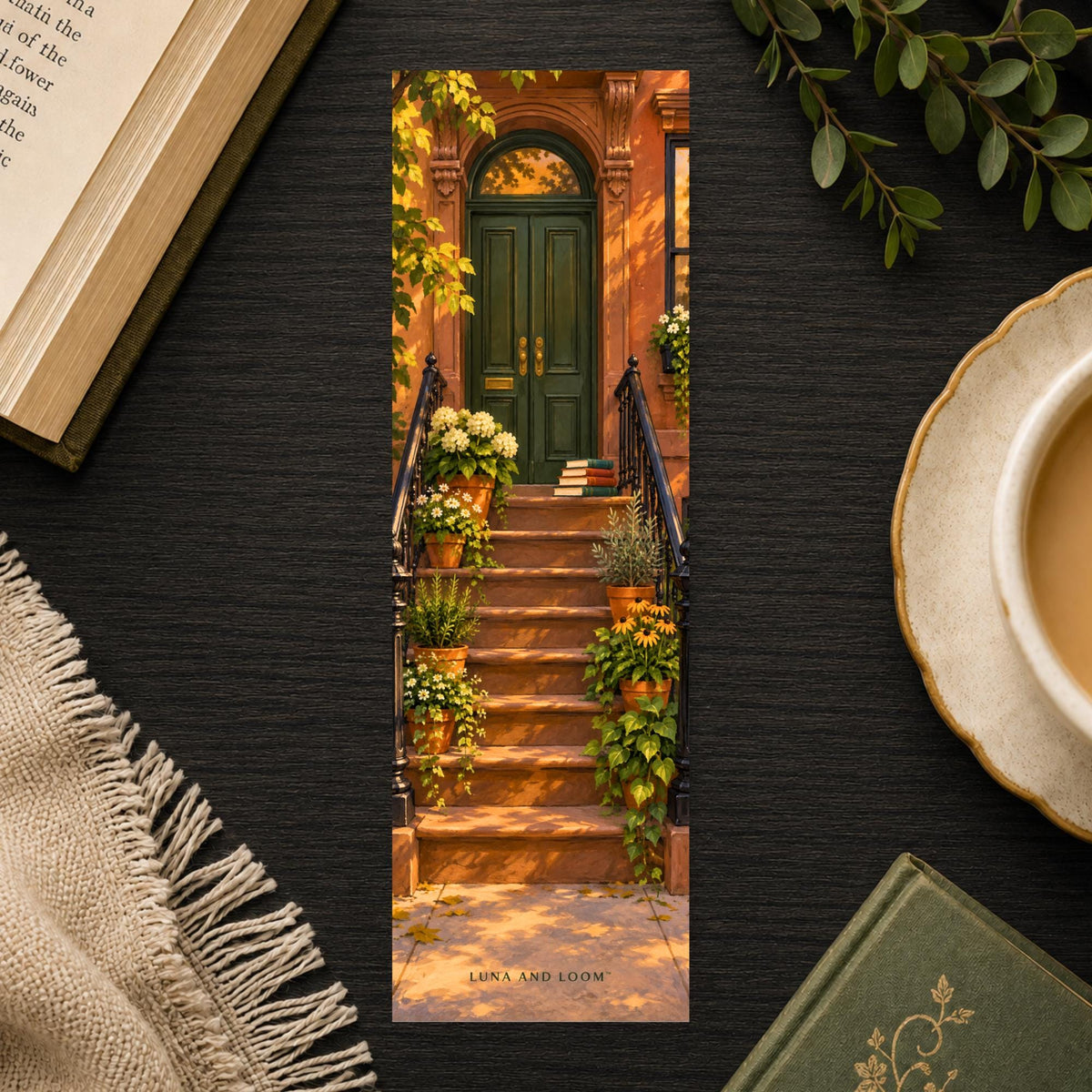 Brooklyn Brownstone Bookmark | NYC Reader Gift | Dusk City Page Marker | Book Lover Gift