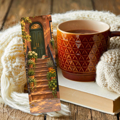 Brooklyn Brownstone Bookmark | NYC Reader Gift | Dusk City Page Marker | Book Lover Gift