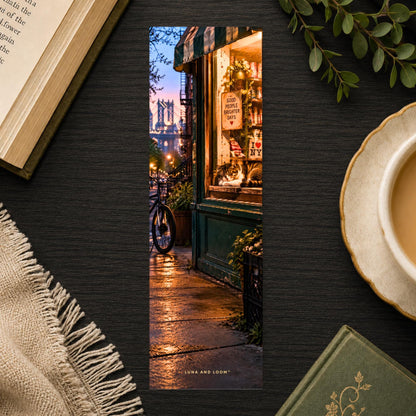 Bodega Cat Bookmark | Brooklyn NYC Gift | Dusk Window Page Marker | Book Lover Gift