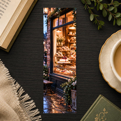 Bakery Window Bookmark | Brooklyn NYC Gift | Cheesecake Page Marker | Book Lover Gift