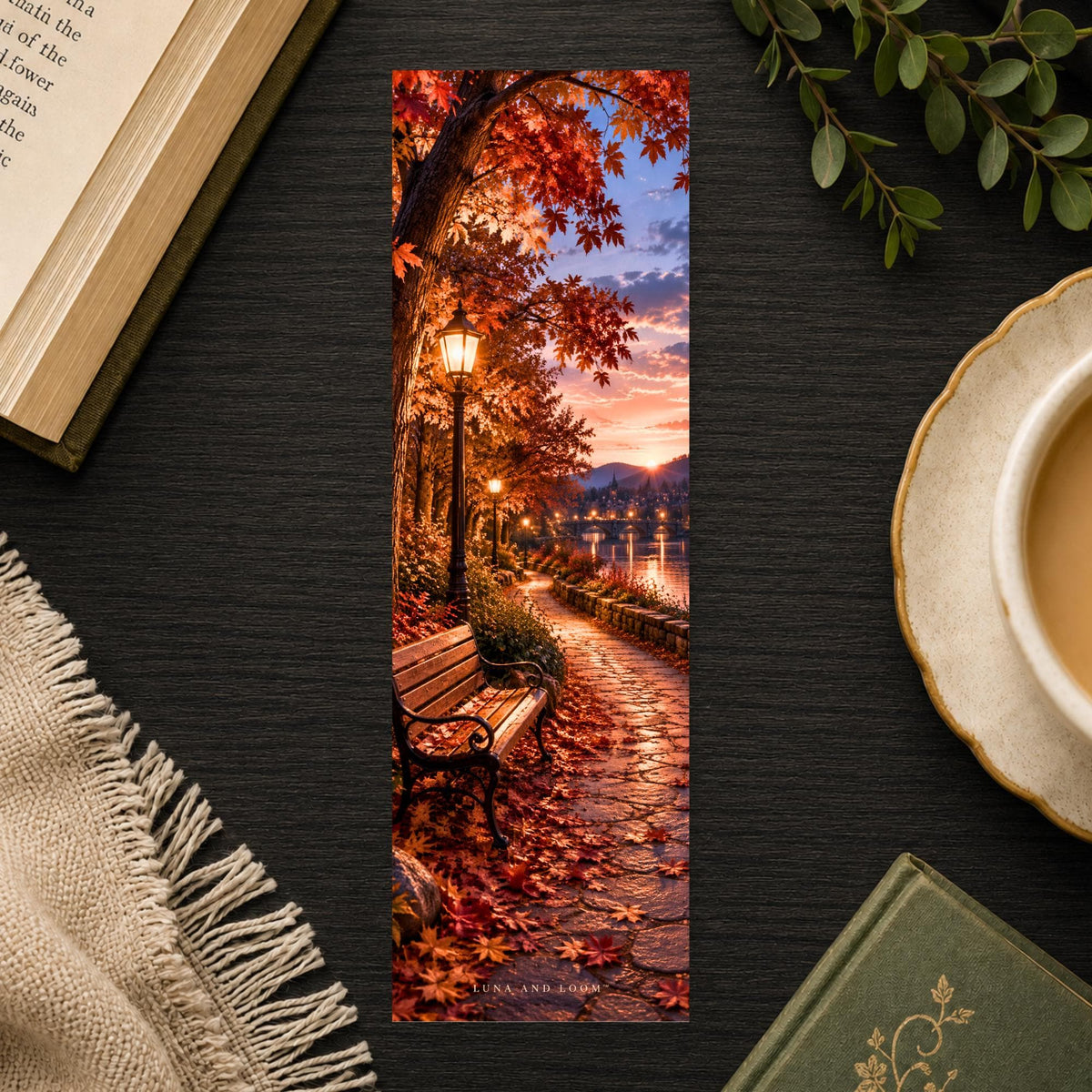 Prospect Park Autumn Bookmark | Brooklyn NYC Gift | Fall Path Page Marker | Book Lover Gift
