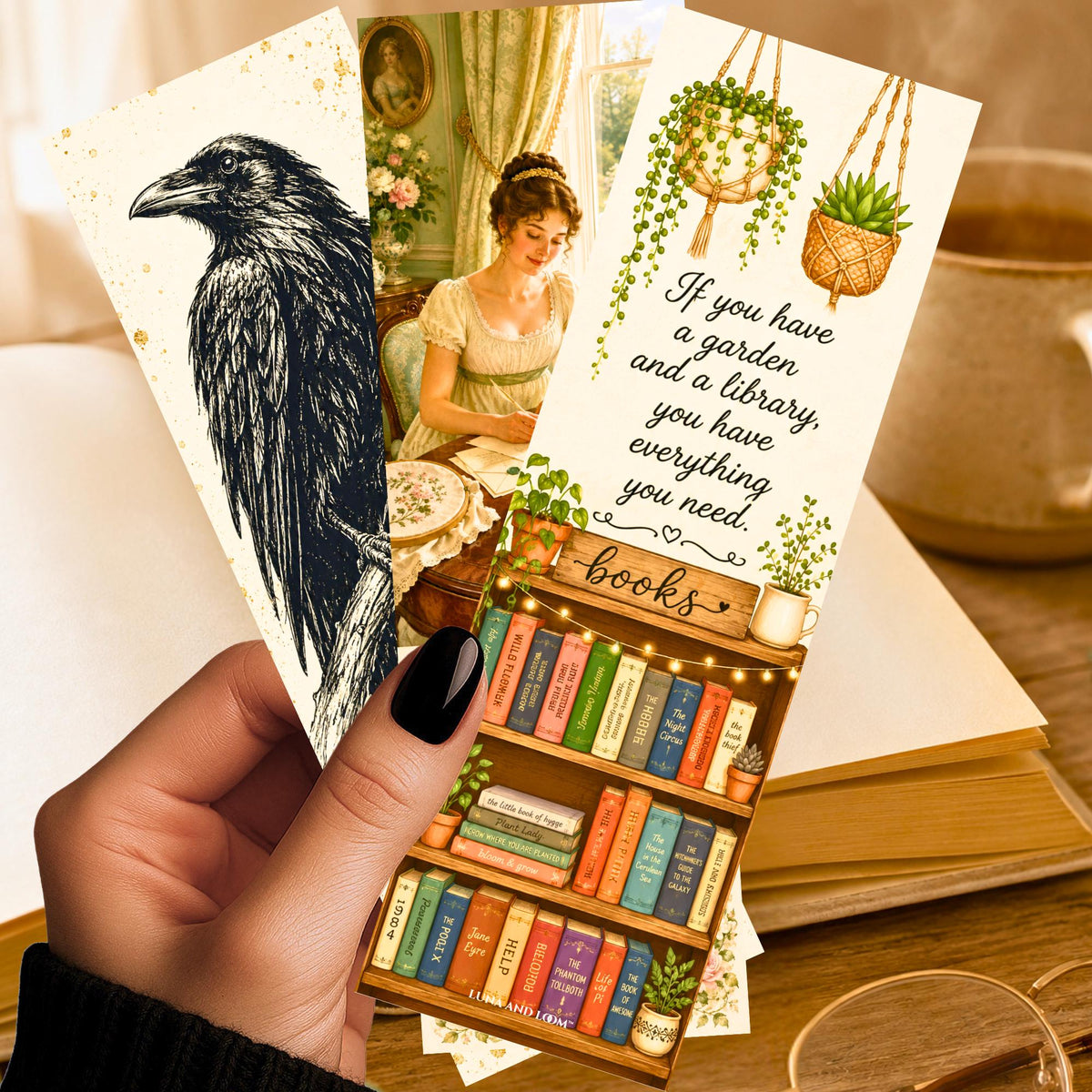 Mix & Match Bookmark Bundle | Choose Any 3 Handcrafted Bookmarks | Book Lover Gift Set | Literary Gift | Luna and Loom